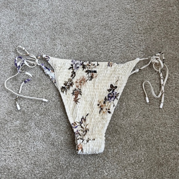 Triangl Swimwear Floral Bikini Set - Cream and Purple - Picture 4 of 4